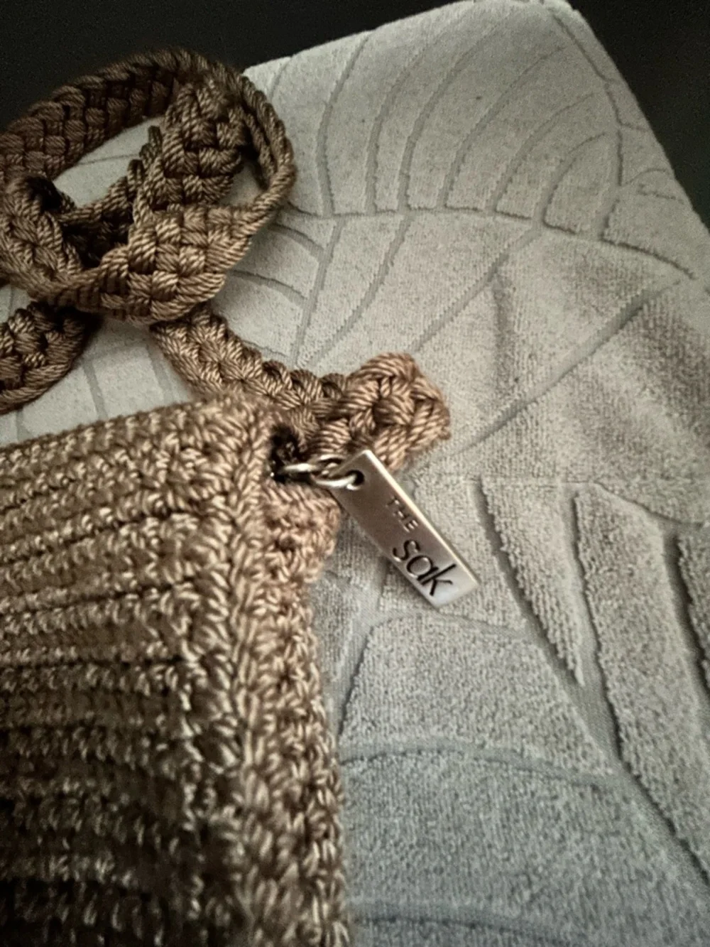 The Sak Small Brown Crochet Crossbody Bag - Picture 5 of 12
